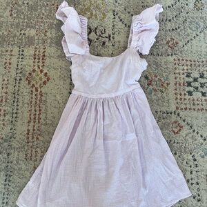 Miami Soft Lavender Ruffle Mini Dress